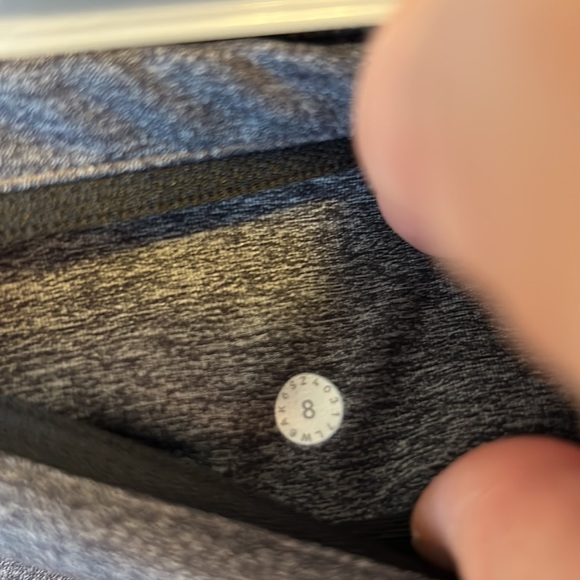 Lululemon Speed Up Crop - Sz 8 Heathered Black - Picture 2 of 2